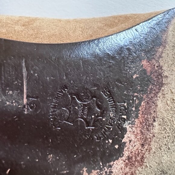 Size 12 J Crew Tan Suede Pointy Toe Flats - Picture 7 of 10